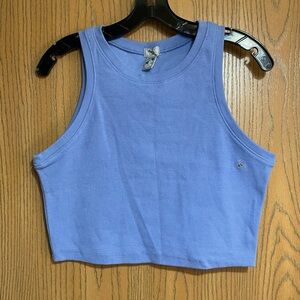 Tilly's Blue Cropped Tank Top